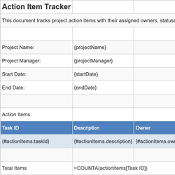 Action Item Tracker