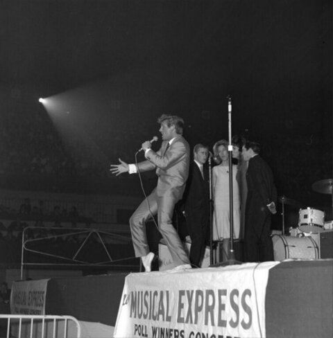 Singer Performs at Poll Winners Concert