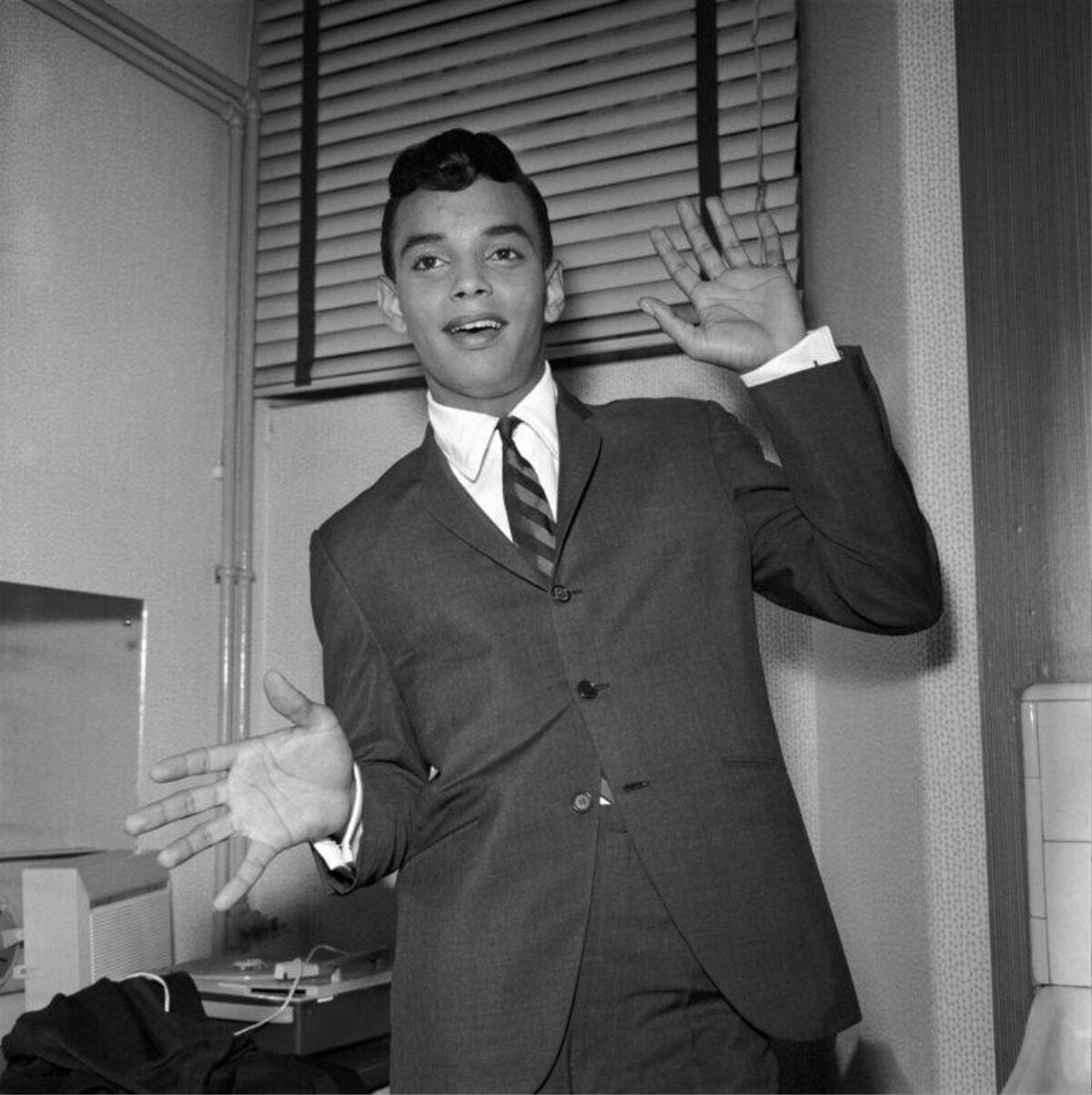 Young Man in Suit Posing