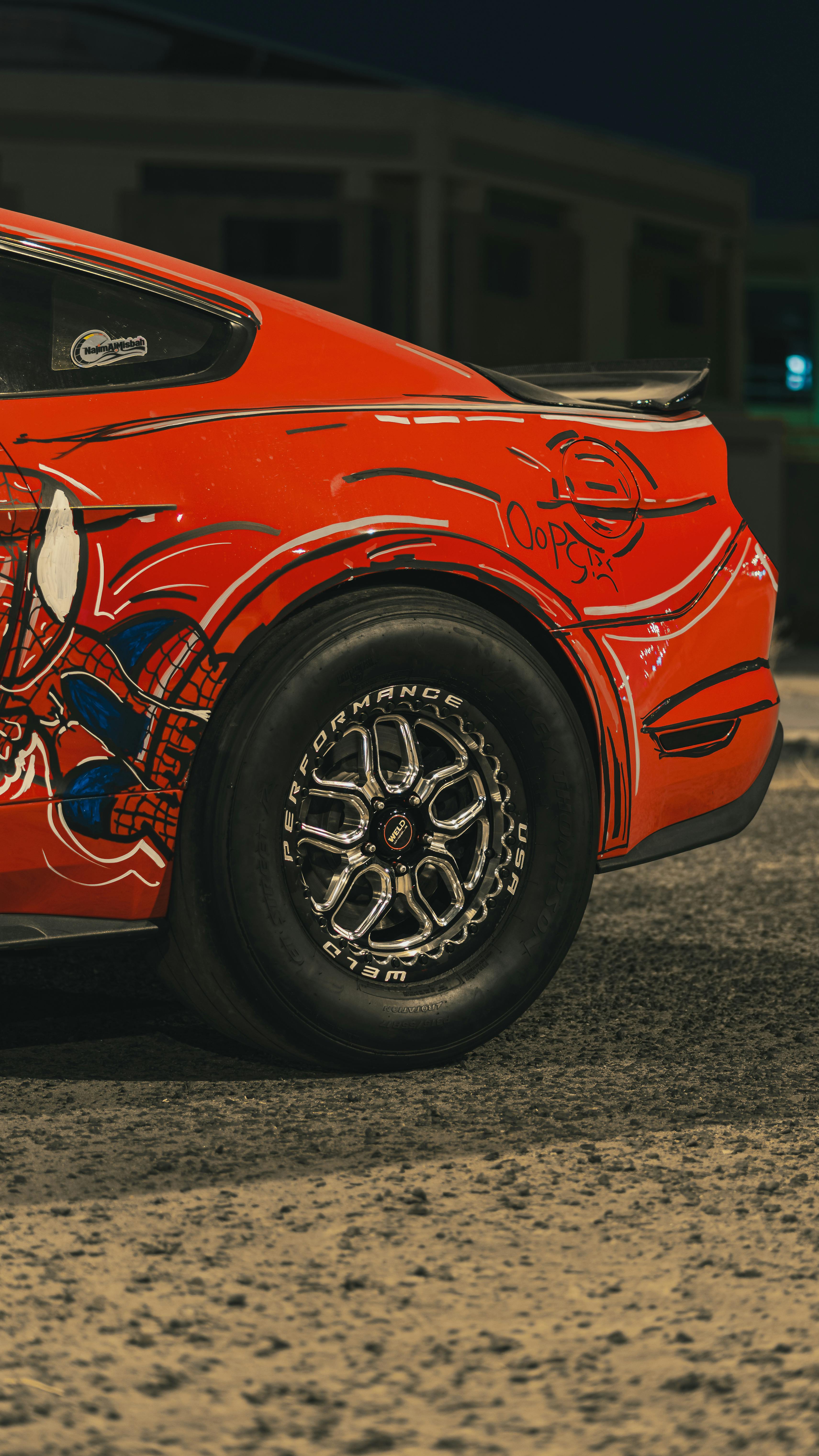 Spider-Man Custom Wrapped Sports Car