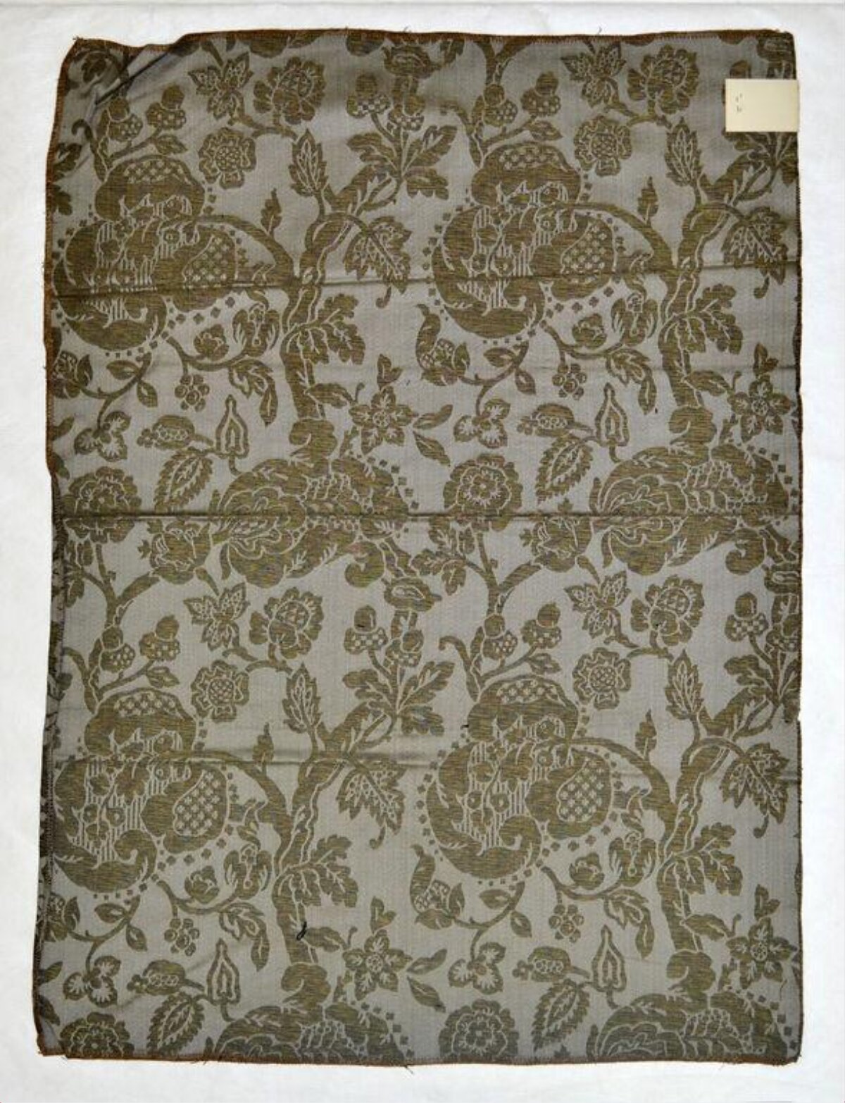 Vintage Floral Pattern Damask Textile