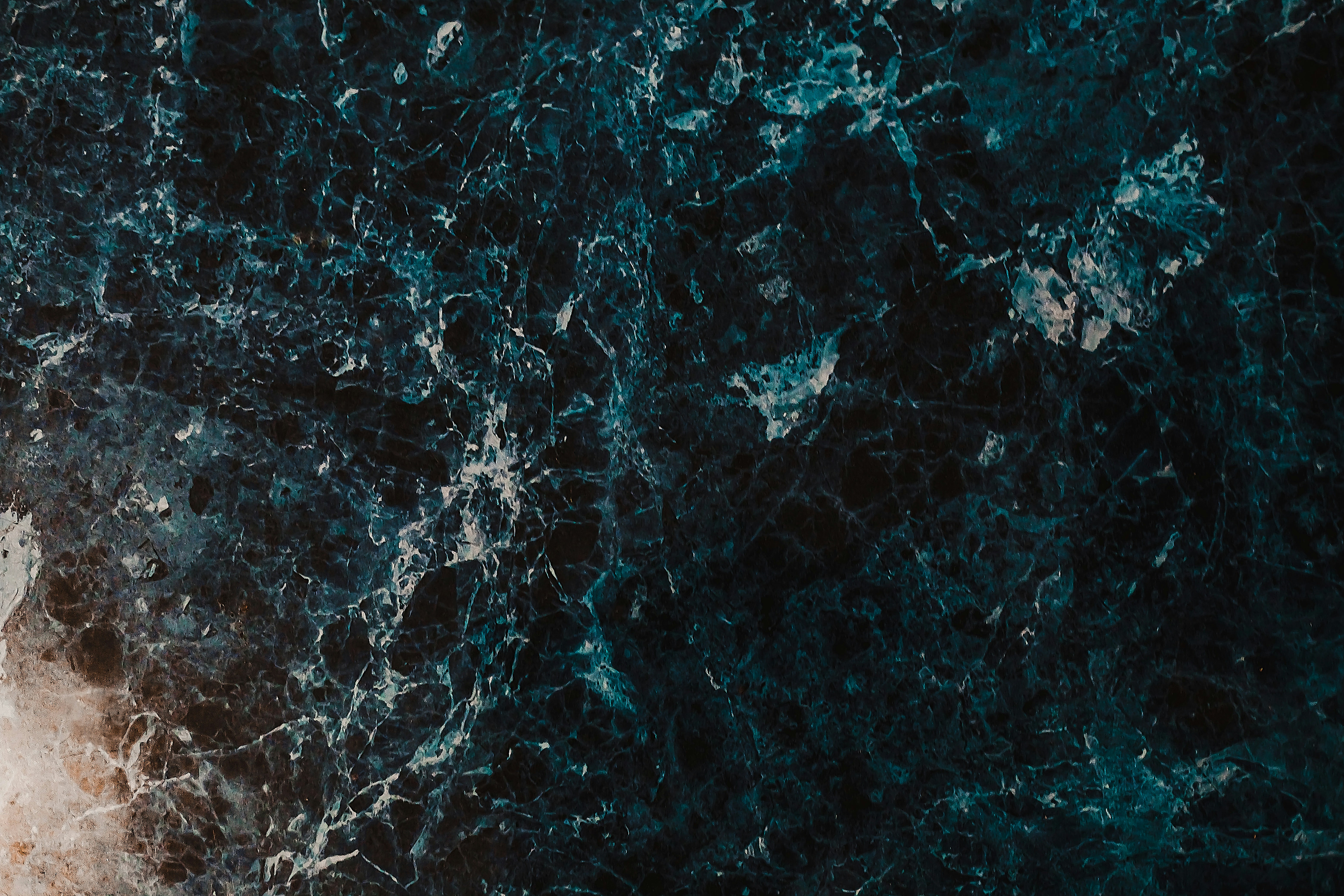 Dark Teal Marble Texture