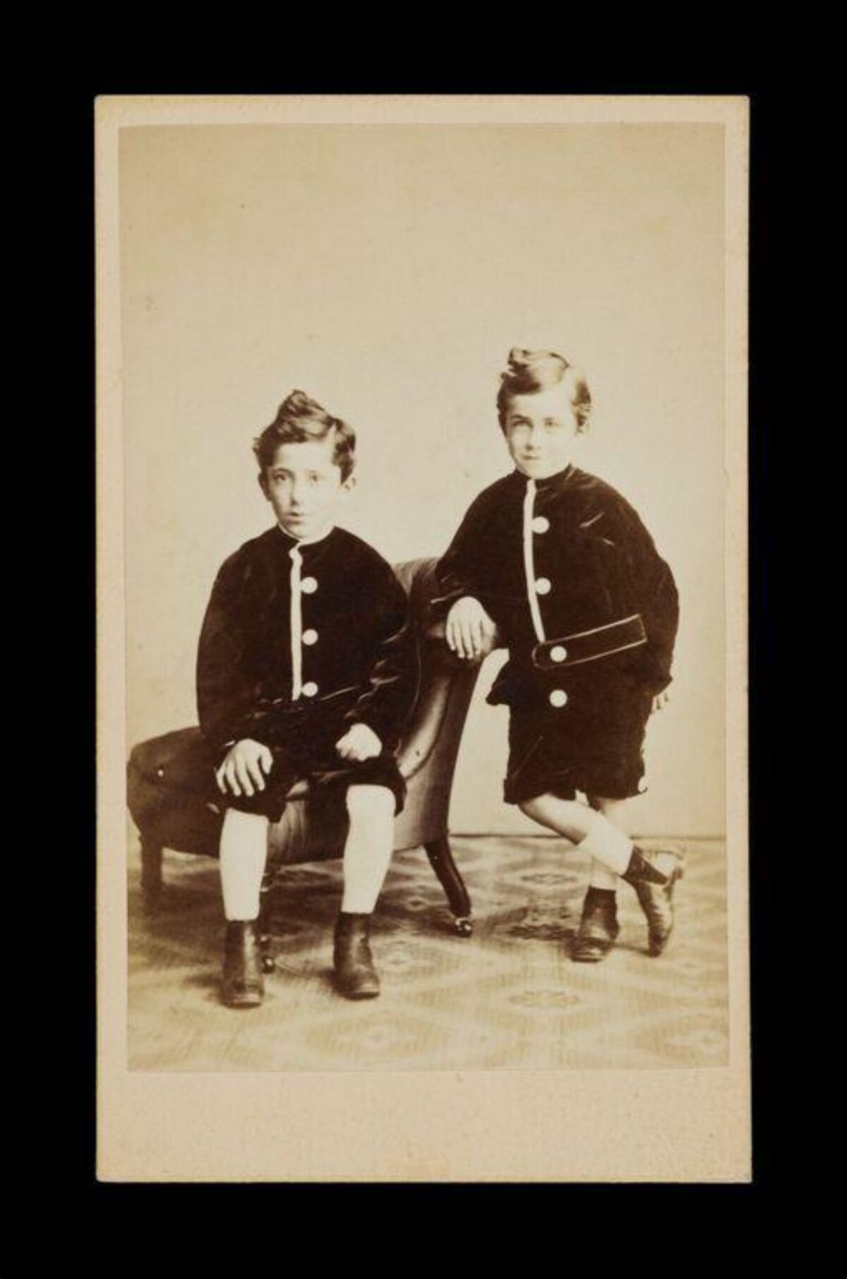 Vintage Portrait of Two Young Boys