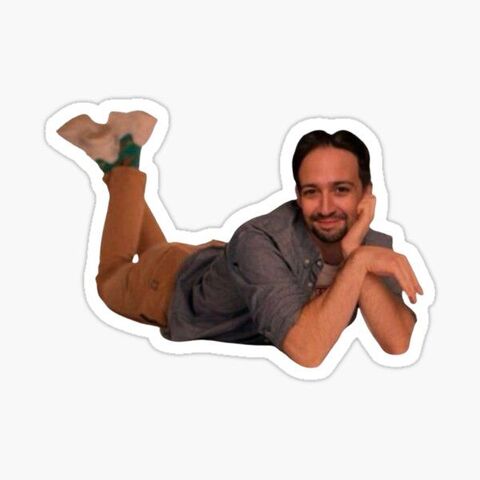Lin-Manuel Miranda Reclining Sticker