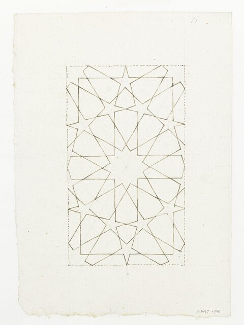 Pencil Sketch of Geometric Pattern