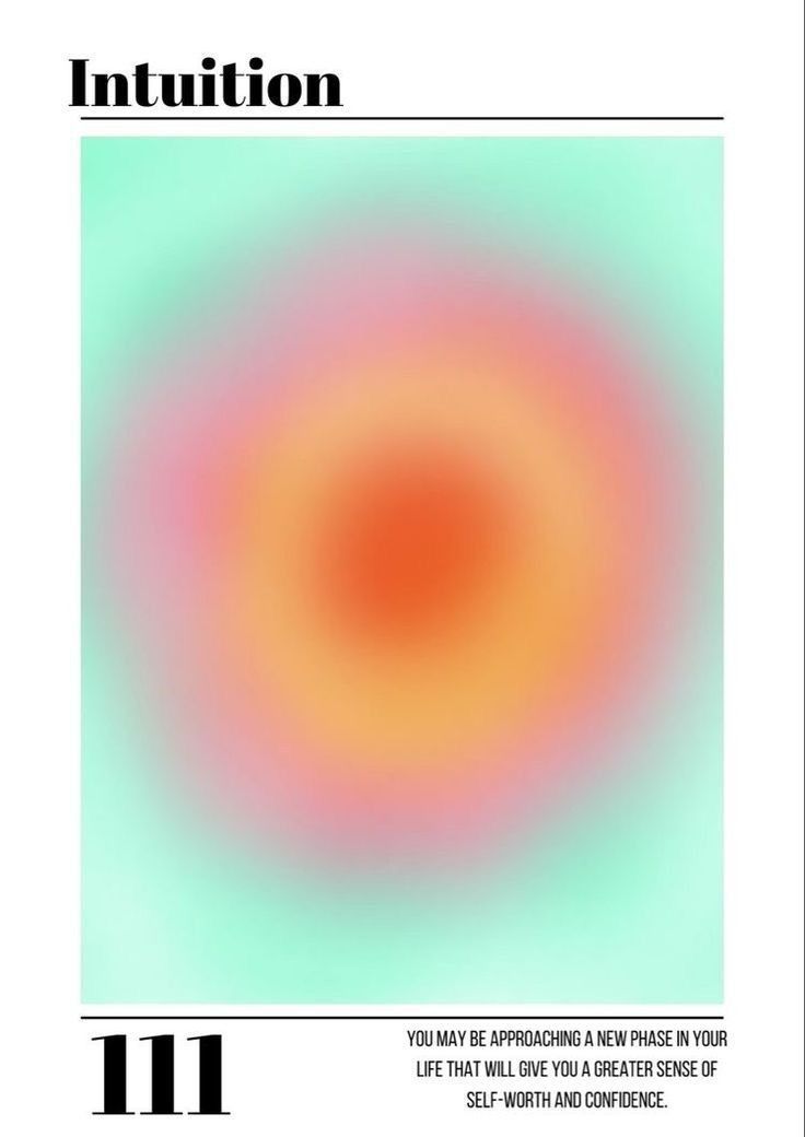 111 Intuition Affirmation Card