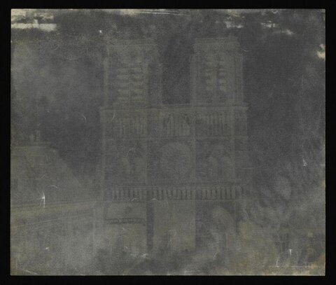 Faded Photo of Notre Dame Cathedral