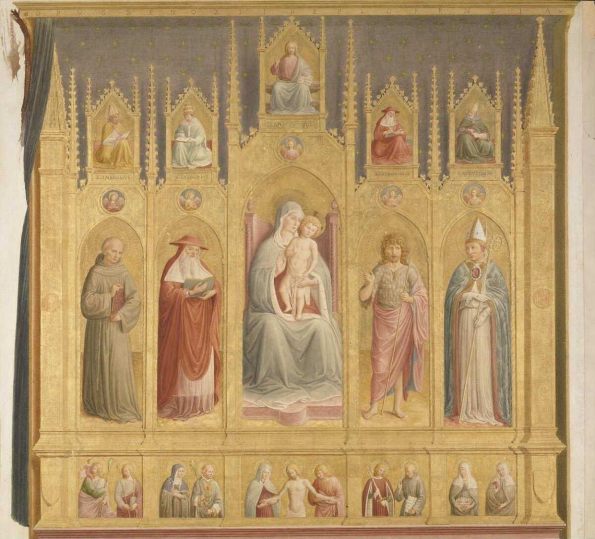 Madonna and Child Enthroned with Saints
