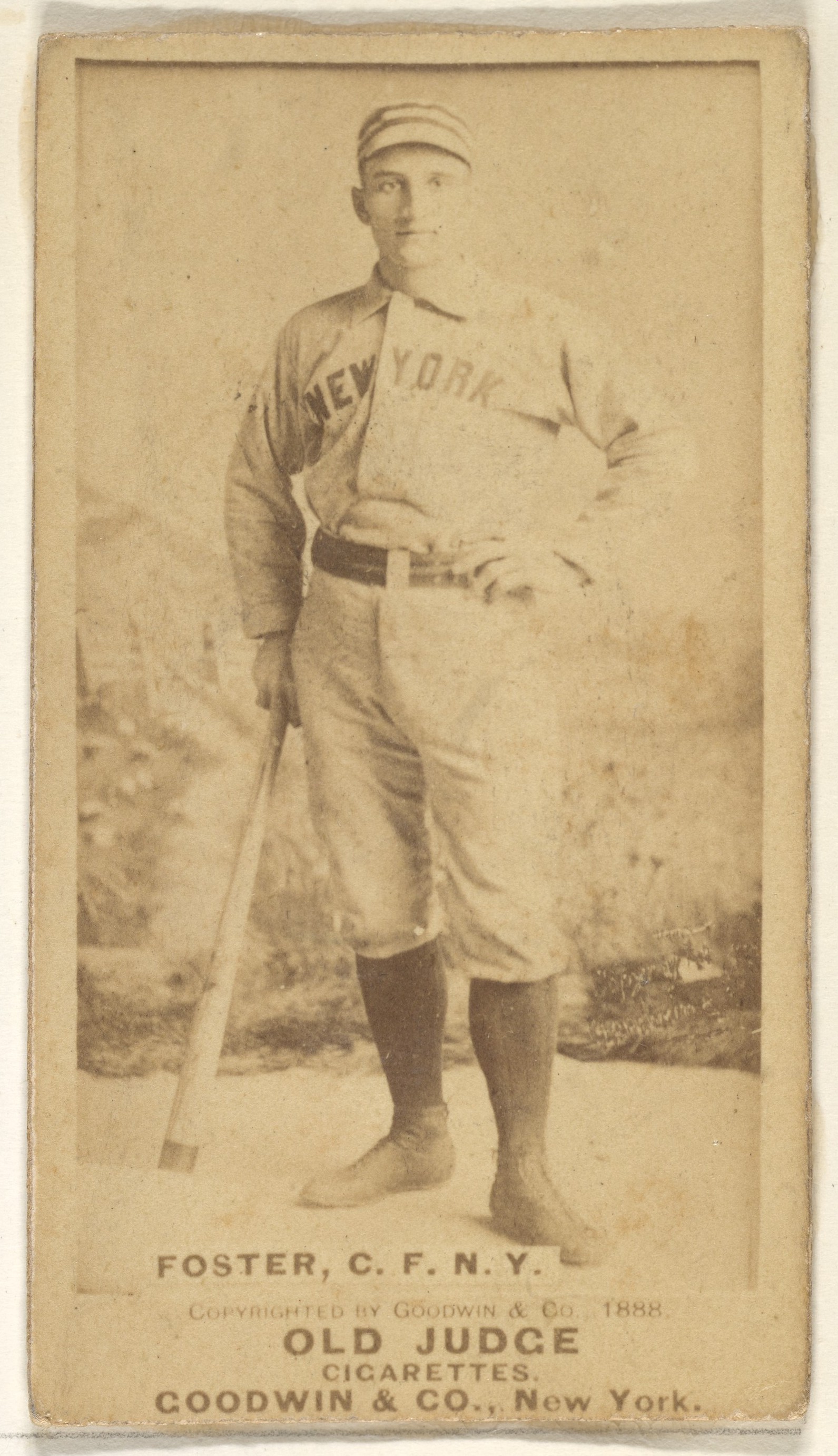 1888 Old Judge New York Baseball Card
