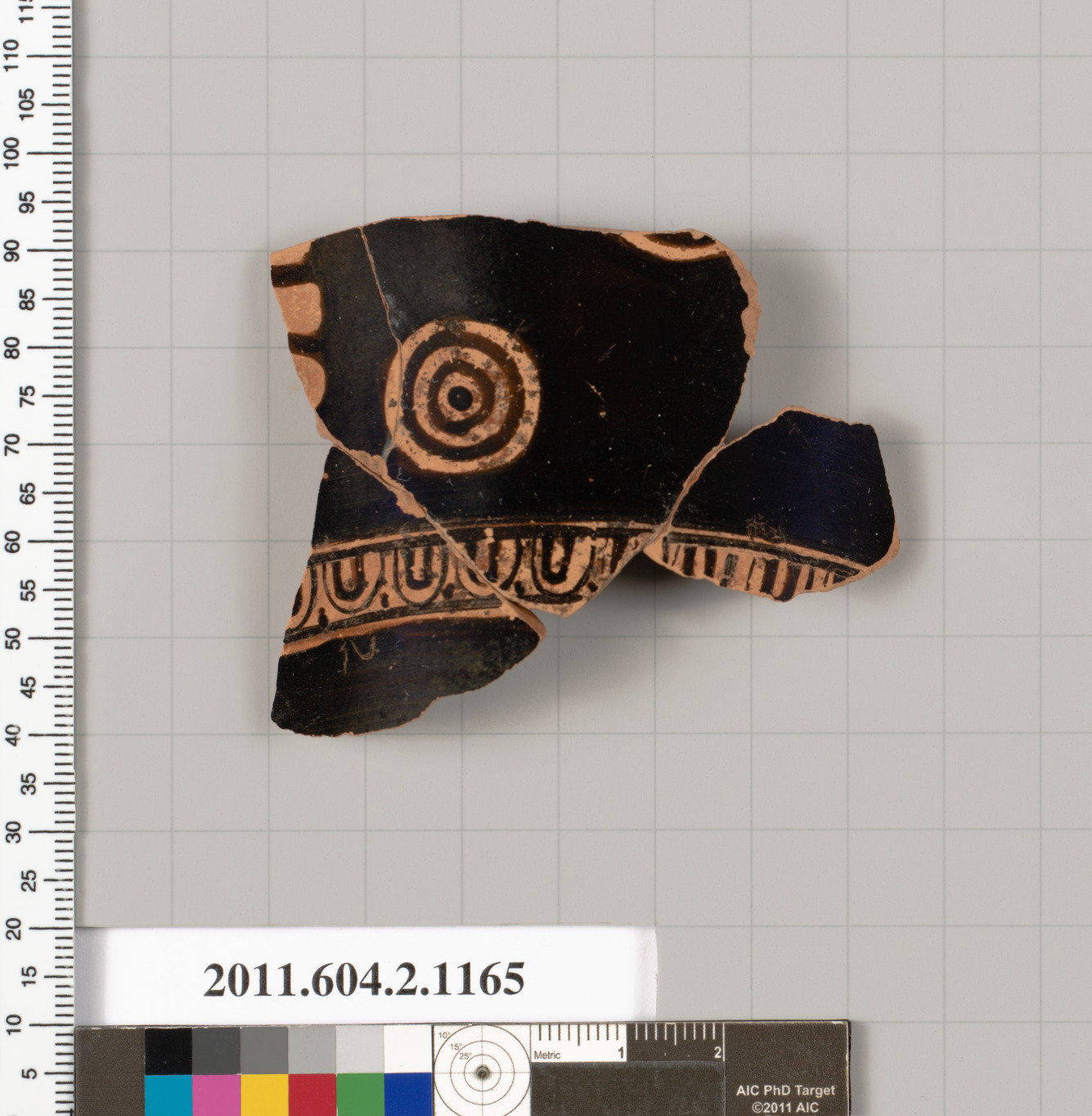 Ancient Decorated Pottery Fragment