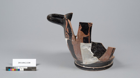 Ancient Pottery Fragment Artifact
