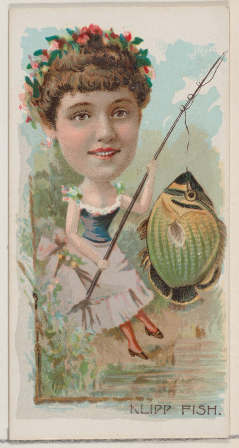 Vintage Klipp Fish Fishing Caricature
