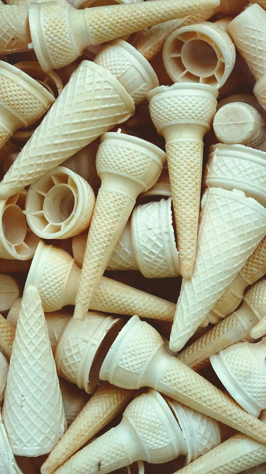 Pile of Empty Ice Cream Cones