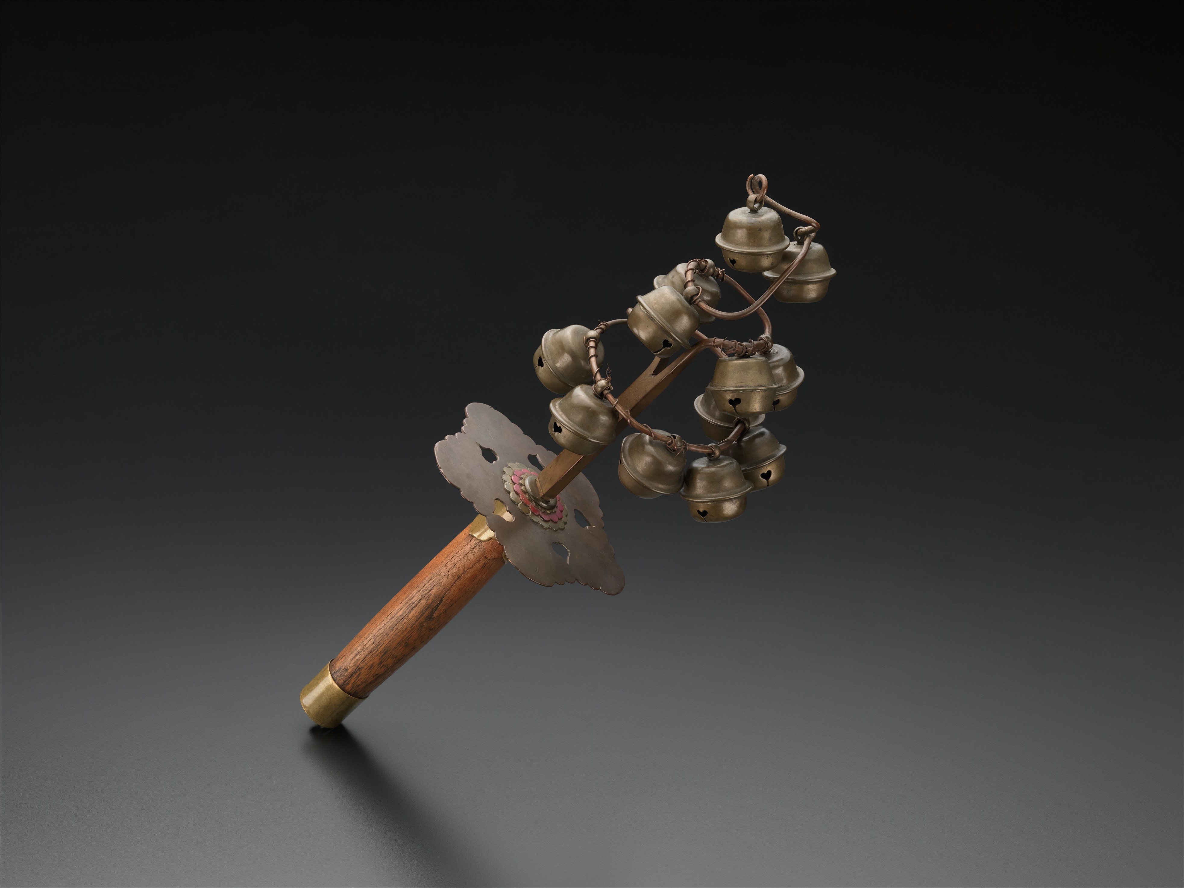 Traditional Ritual Bronze Bell Staff