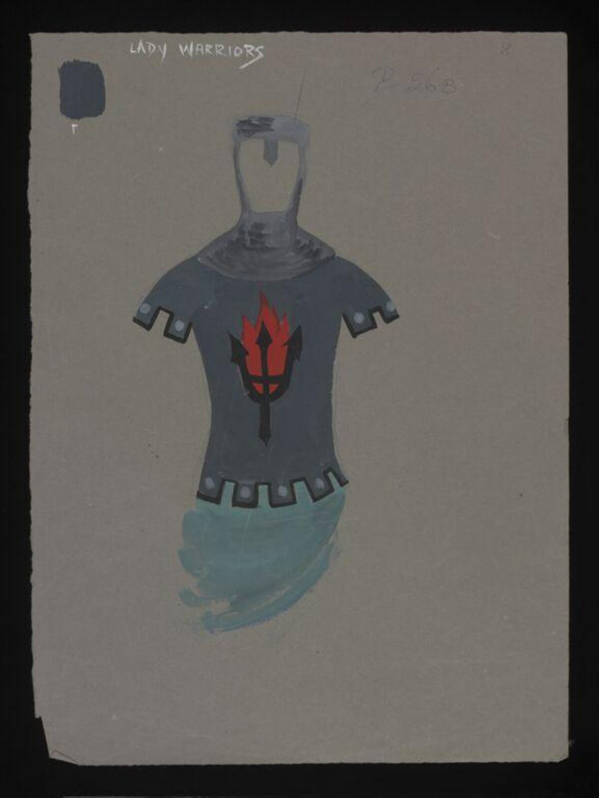 Lady Warrior Costume Design Sketch