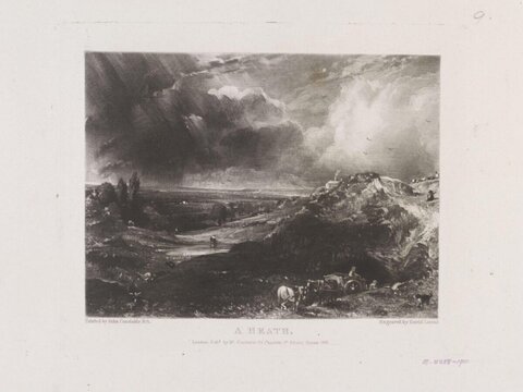 A Heath Landscape Engraving