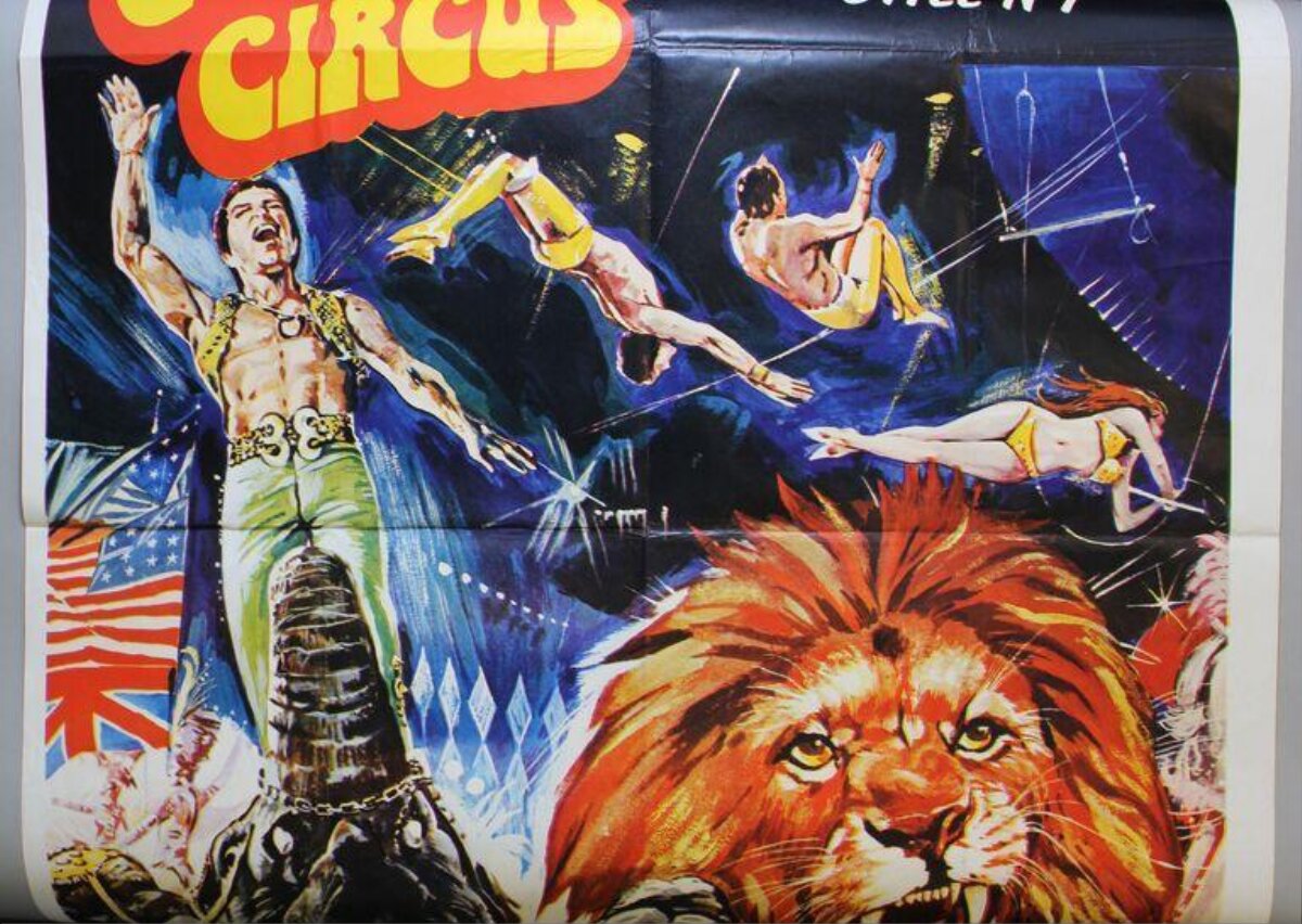 Vintage Circus Performance Poster