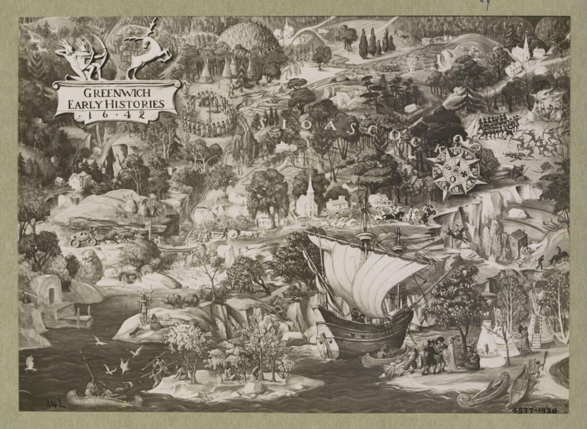 Greenwich 1642 Early Histories Map — Maps