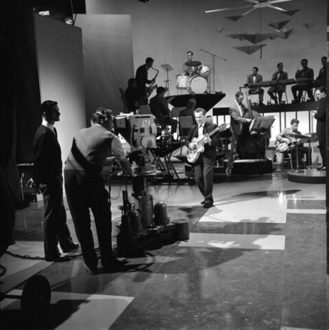 Live Band Recording in TV Studio