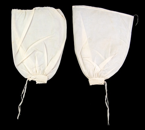 Pair of Vintage White Cloth Sleeves