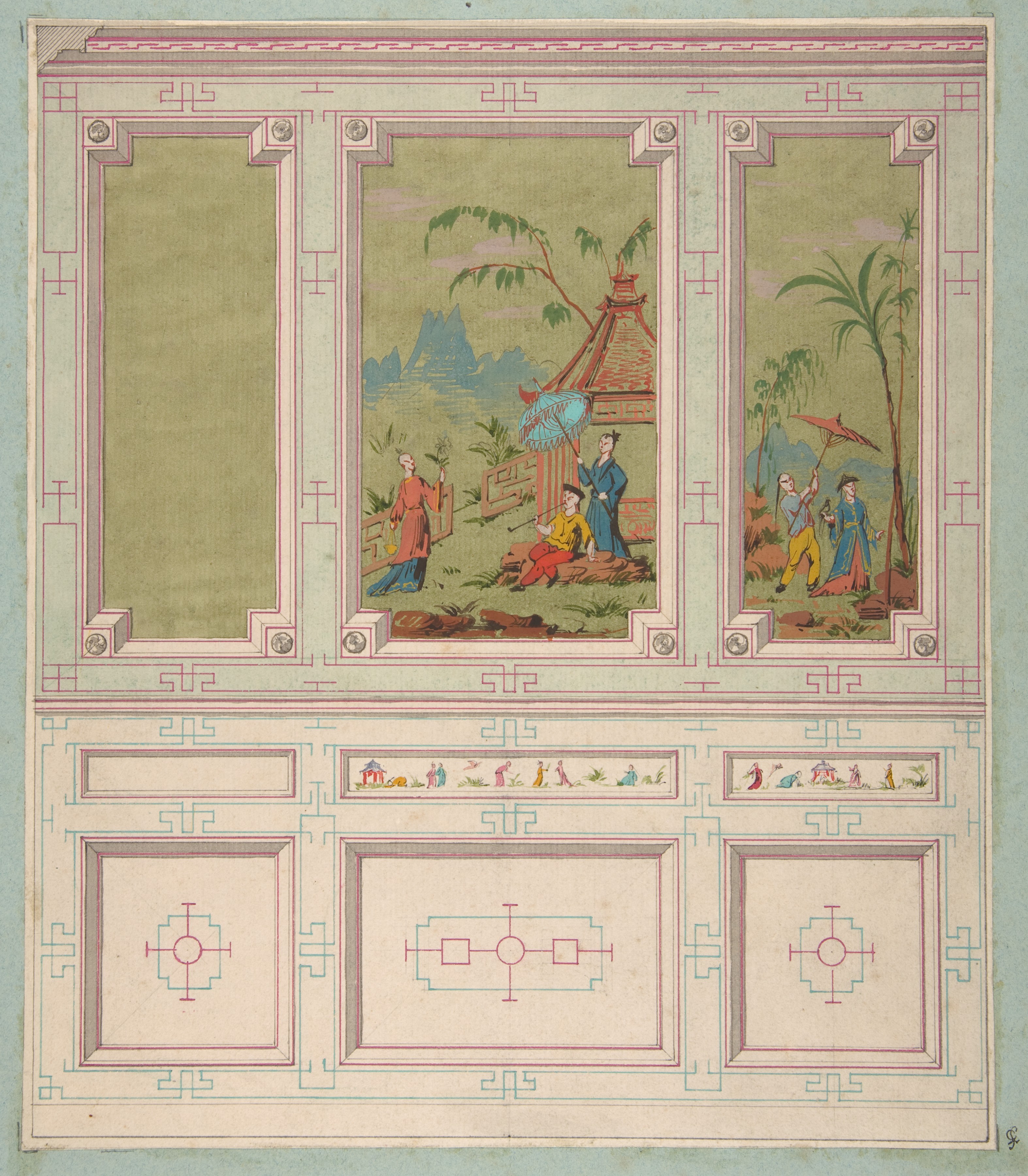 Chinoiserie Interior Panel Design