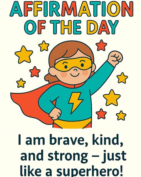 Affirmation of the Day Kids Poster