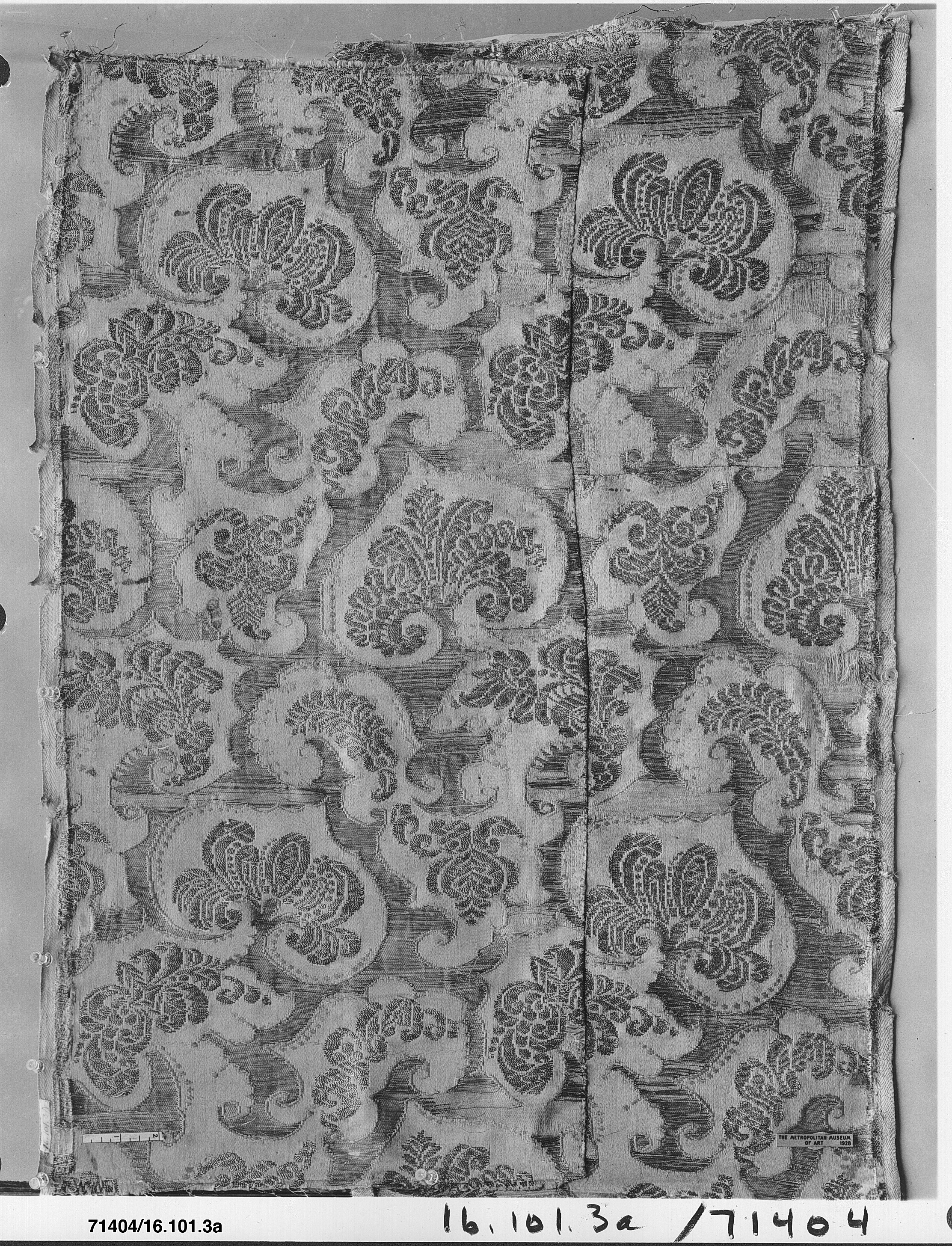 Antique Brocade Textile Fragment