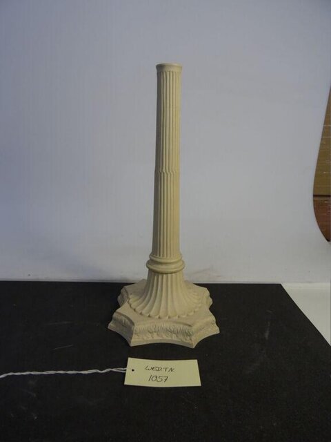 Cream Fluted Column Pedestal