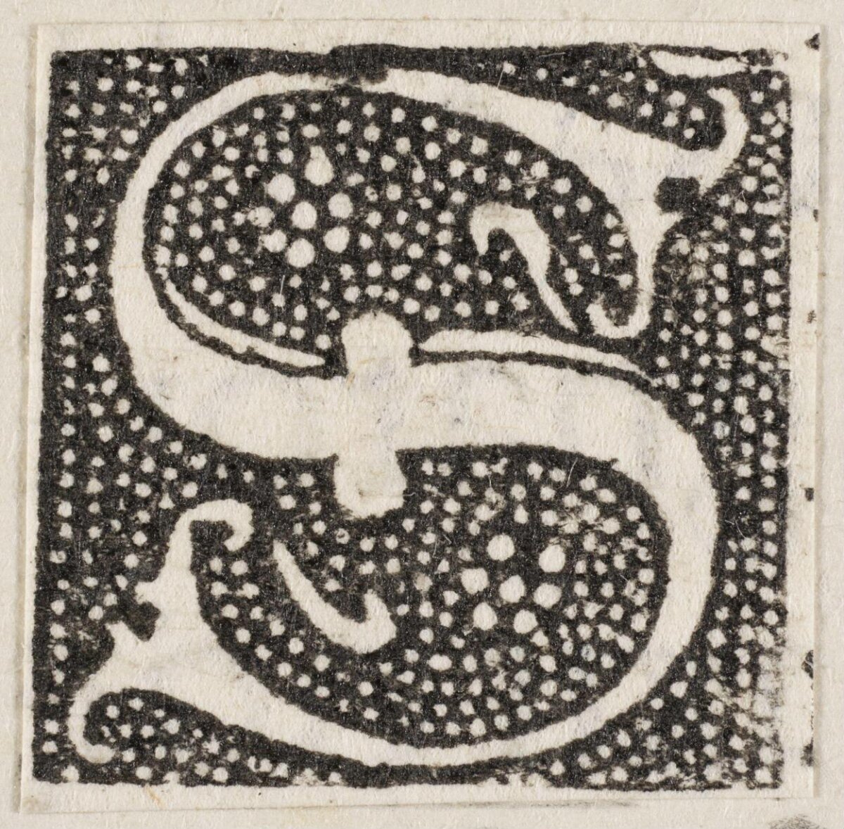 Ornate Decorated Initial Letter S