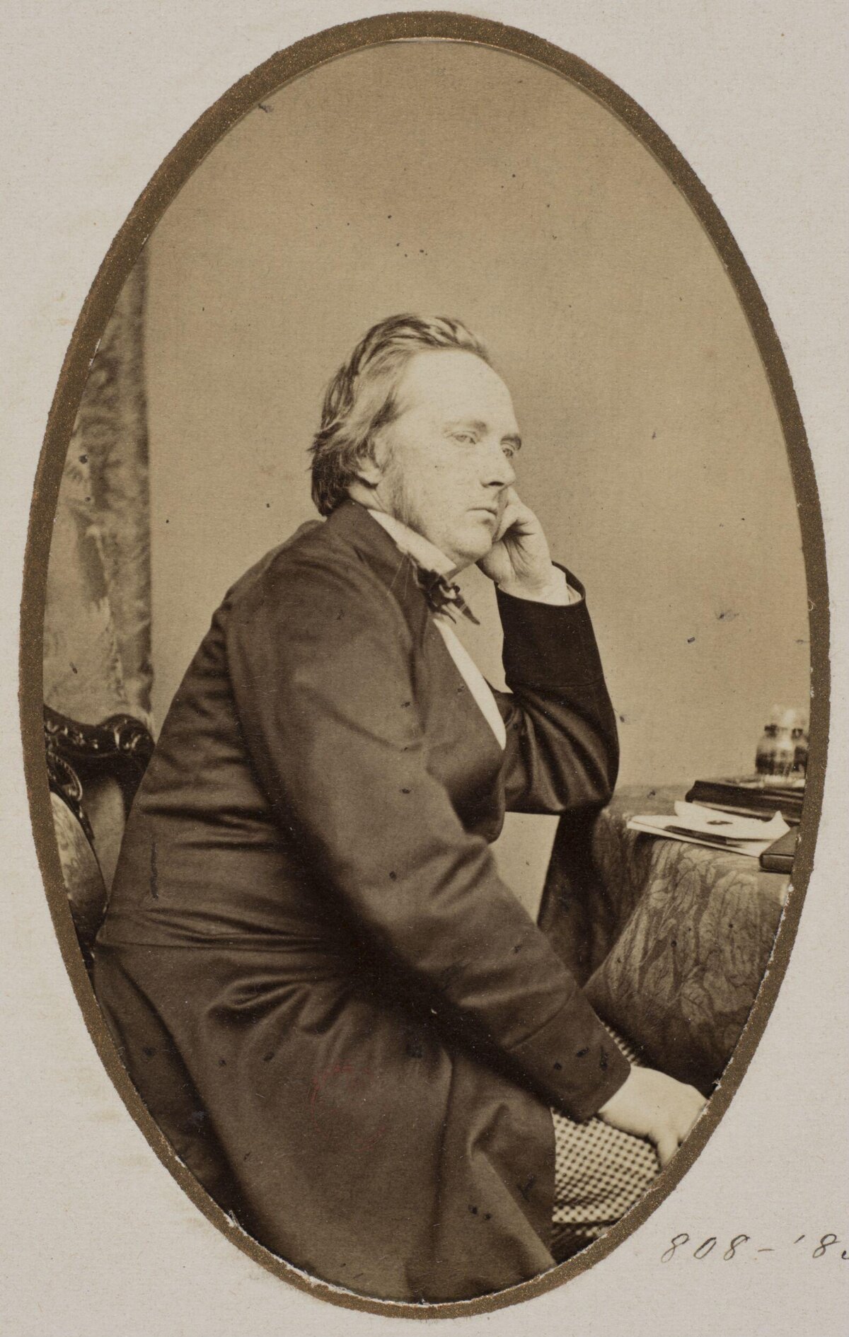 Oval Portrait of 19th Century Gentleman
