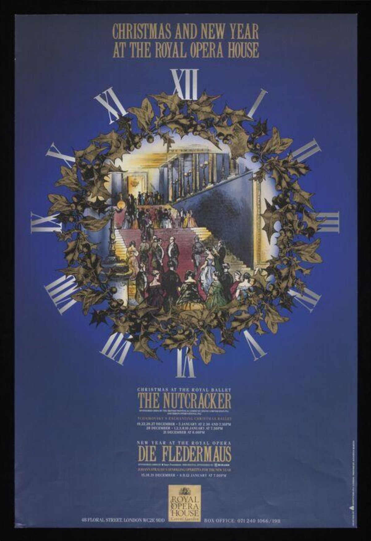 Royal Opera House Christmas New Year Poster