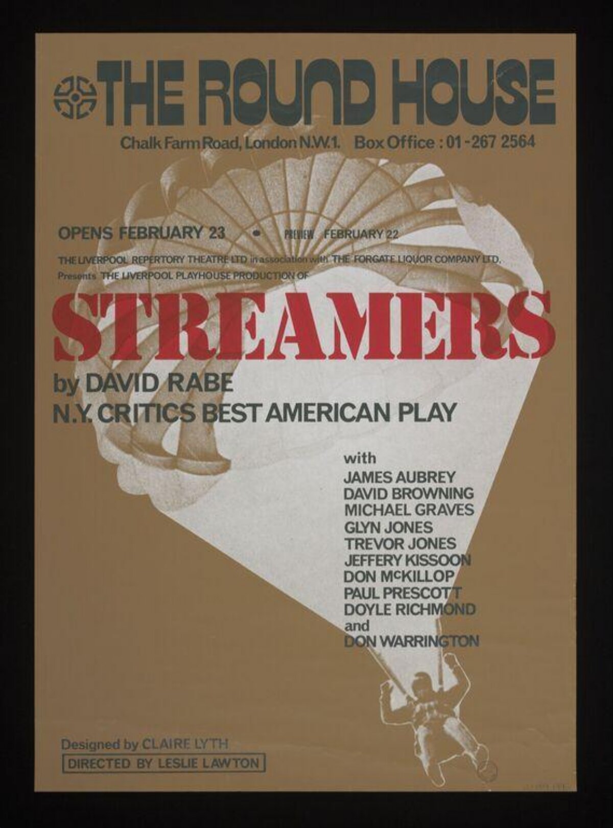 Vintage Play Streamers Theater Poster
