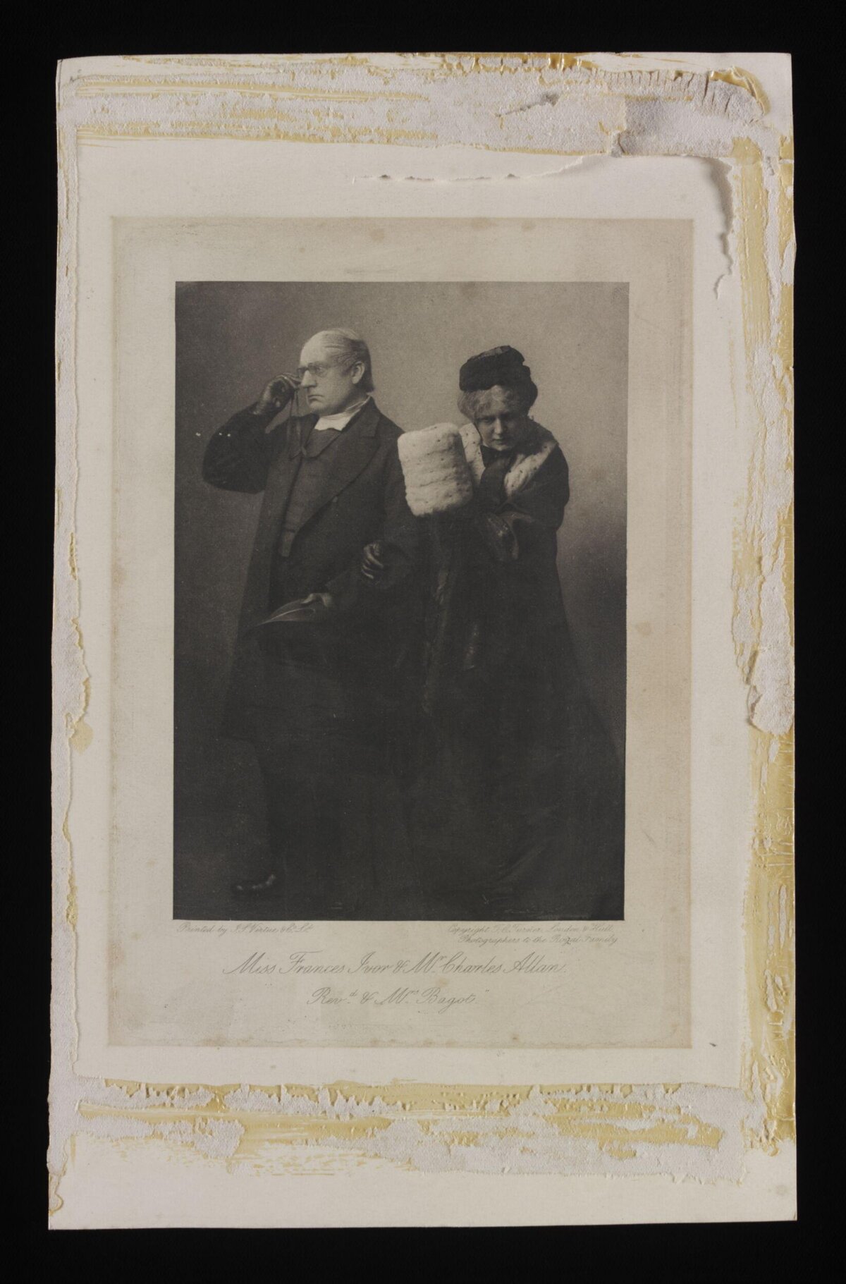 Vintage Studio Portrait of Two Actors