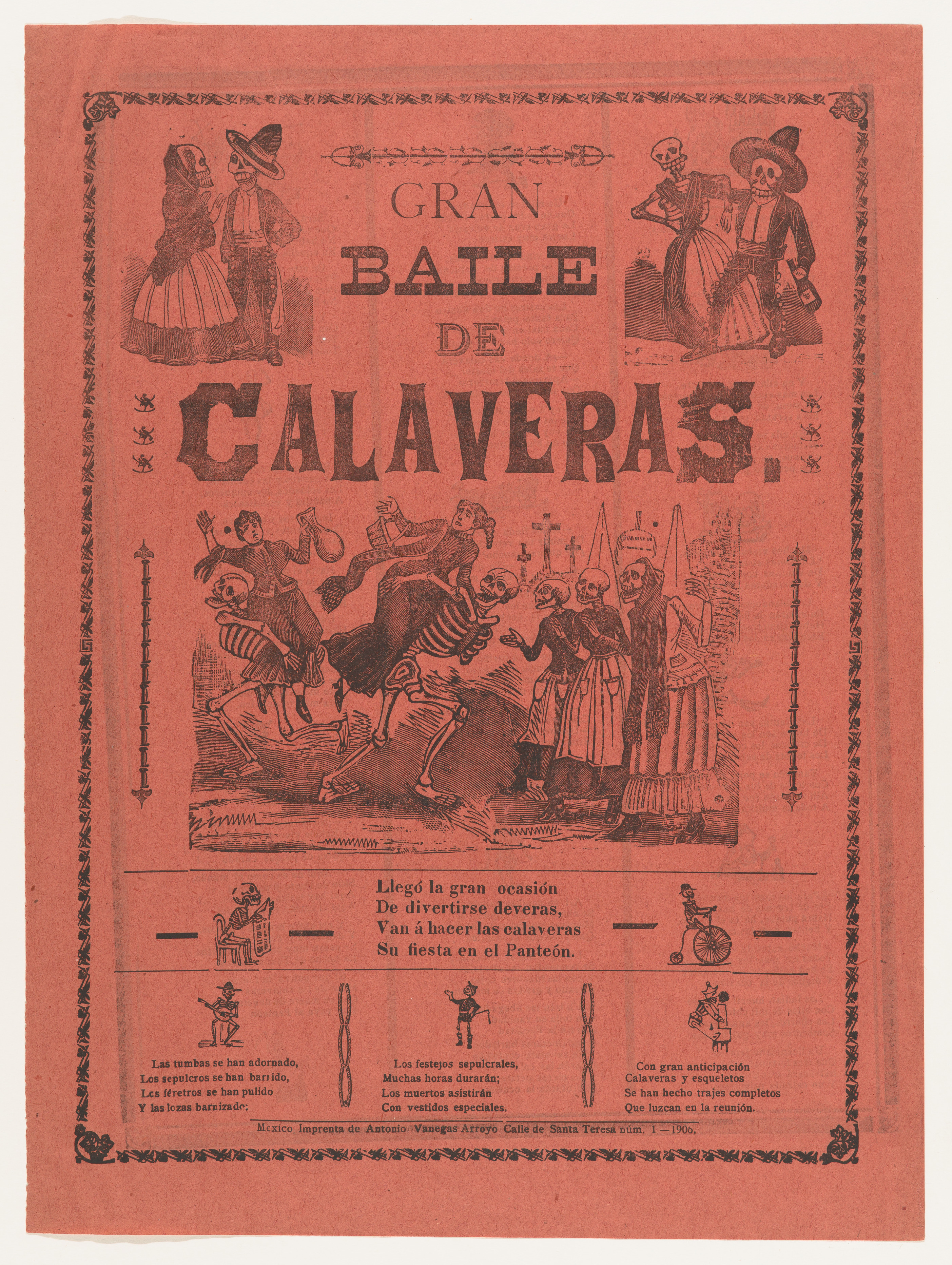 Gran Baile de Calaveras Broadside