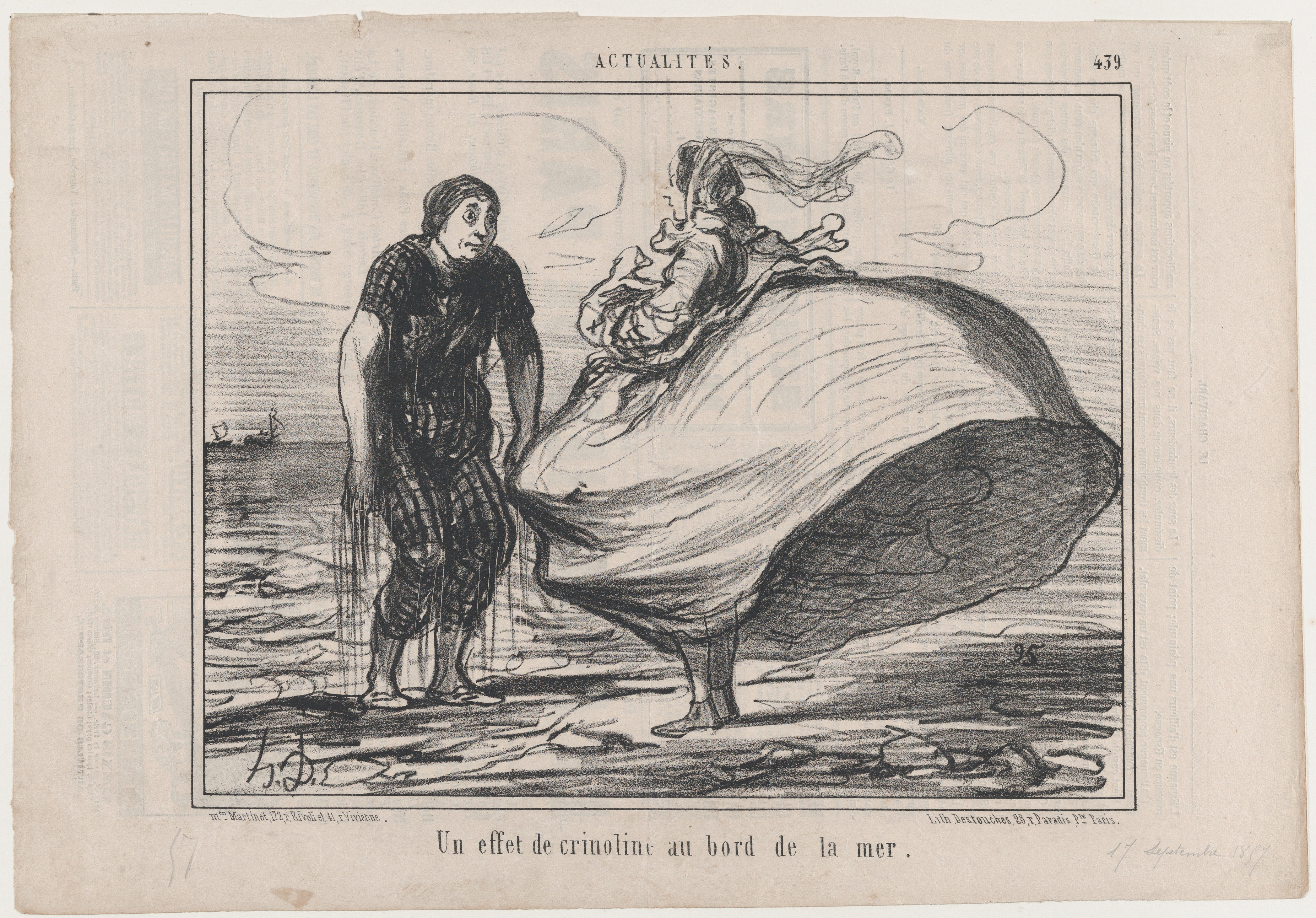 Crinoline Effect At Seaside