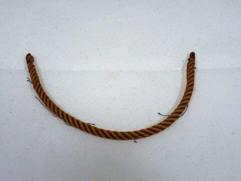 Curved Twisted Brown Rope Segment