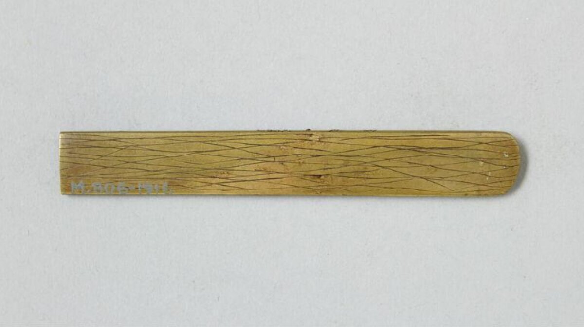 Vintage Marked Ivory Straightedge