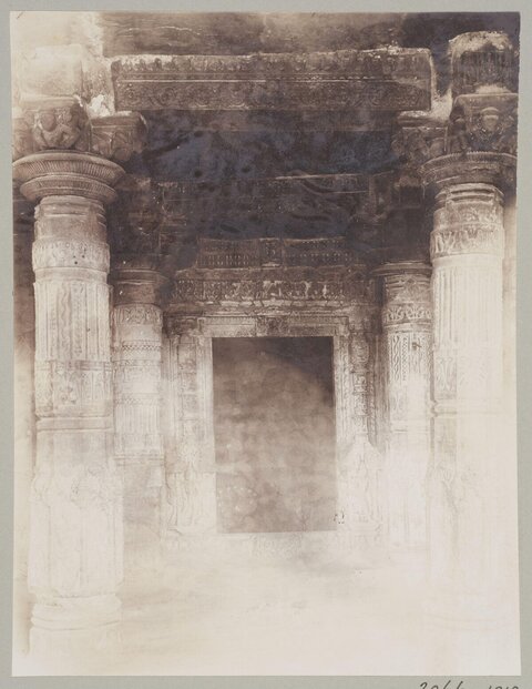 Ancient Carved Stone Temple Interior