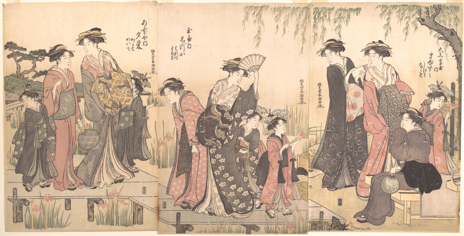 Japanese Ukiyo-e Women Outing