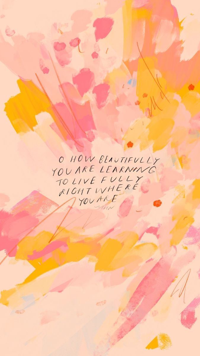 Warm Abstract Motivational Quote Art