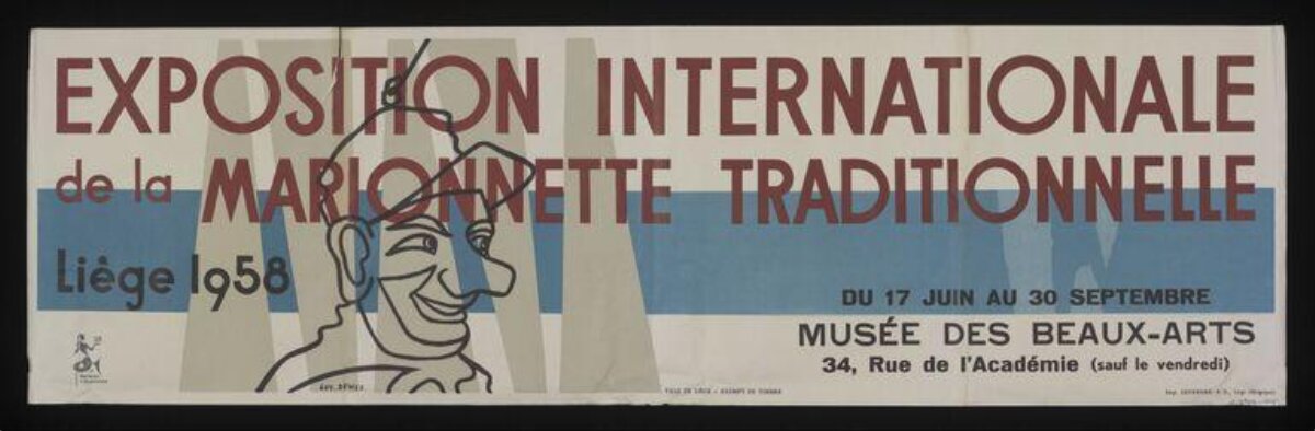 1958 Liège Puppetry Exposition Poster