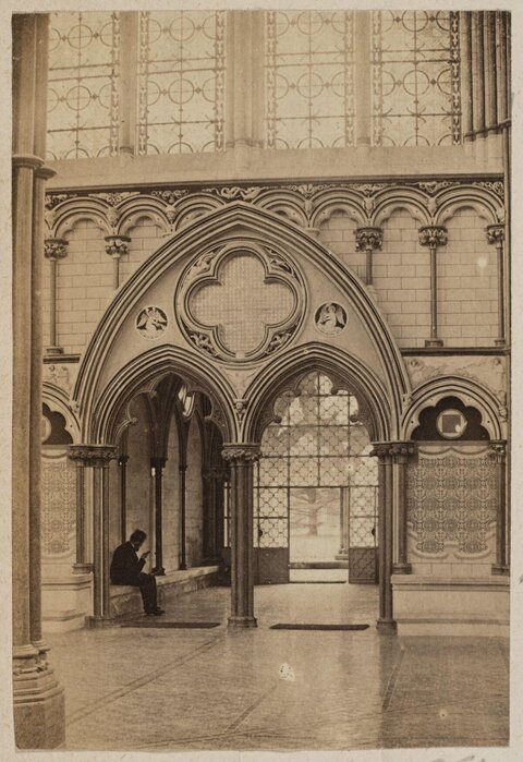 Gothic Cathedral Interior View