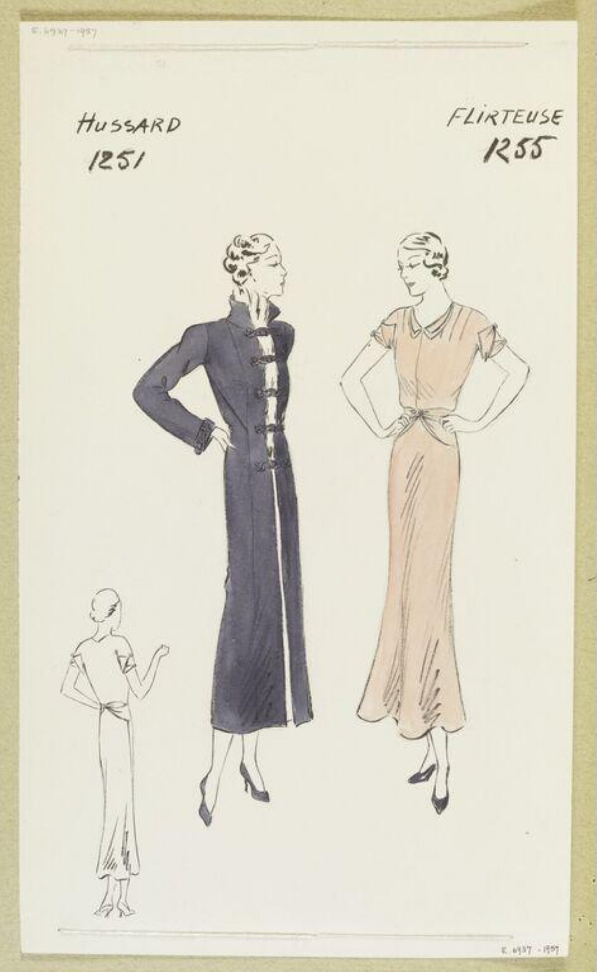 Vintage Fashion Design Sketches