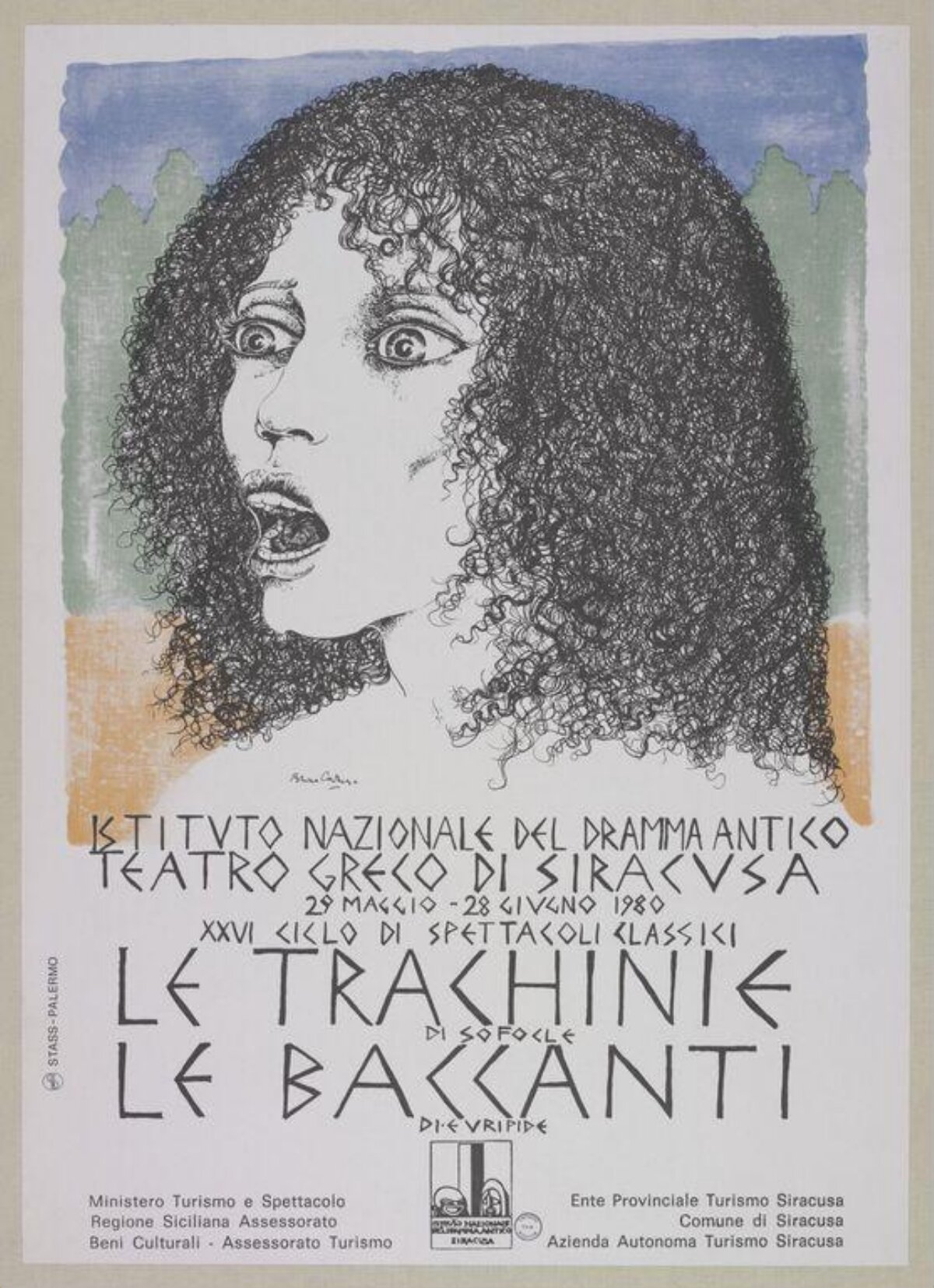 1980 Siracusa Greek Theater Poster