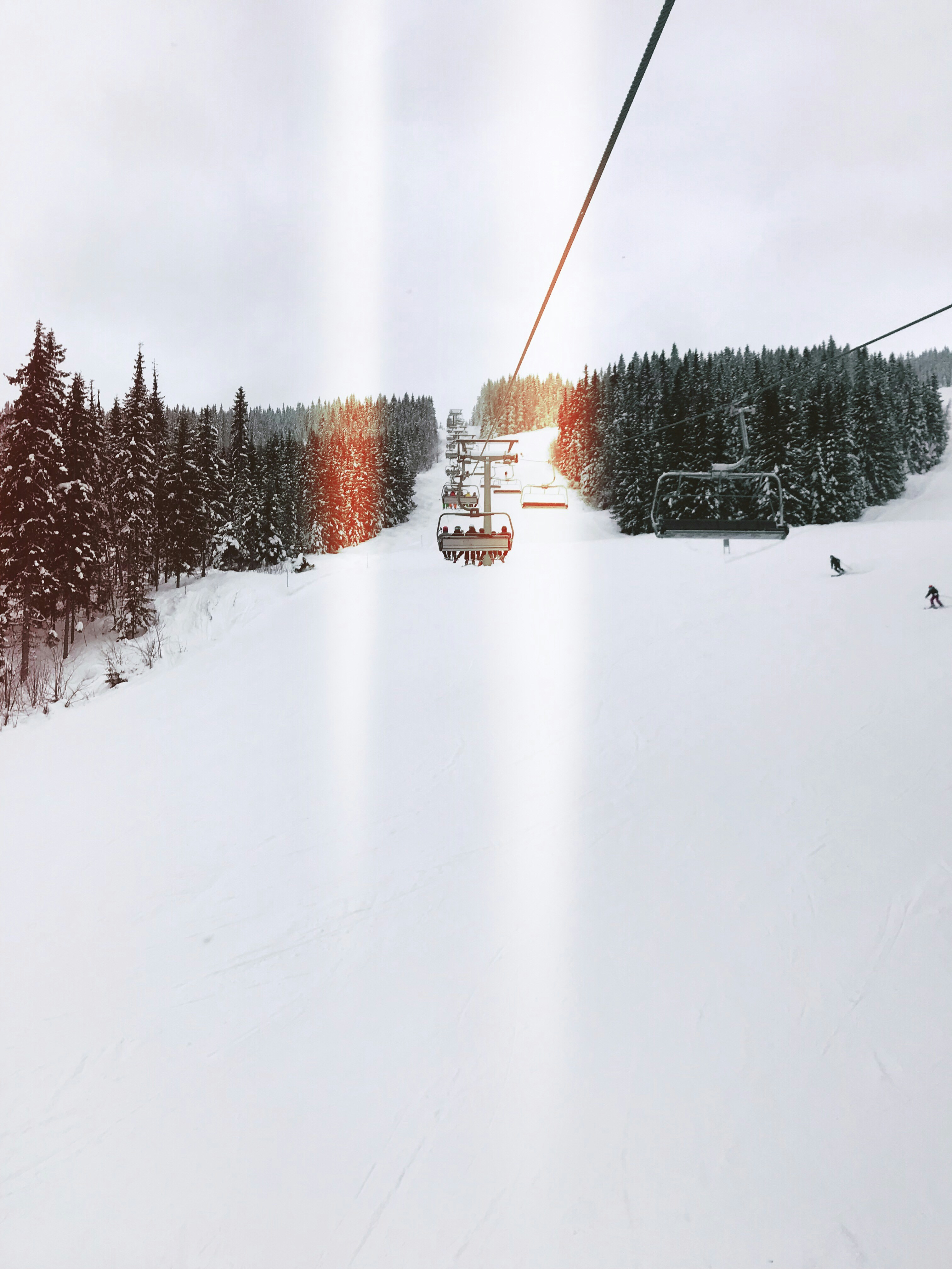 Snowy Ski Resort Slope