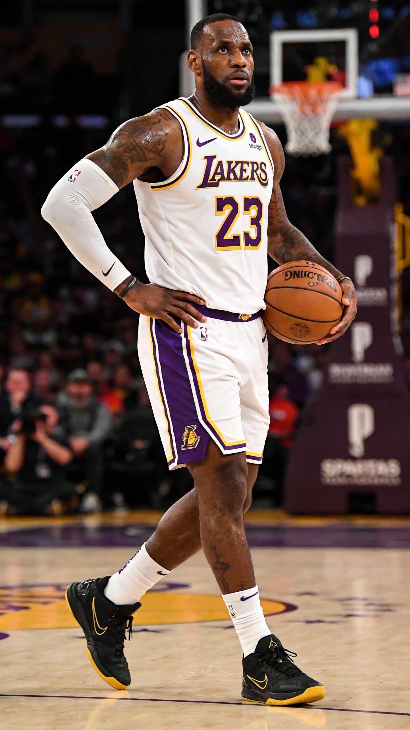 LeBron James in Lakers Basketball Game