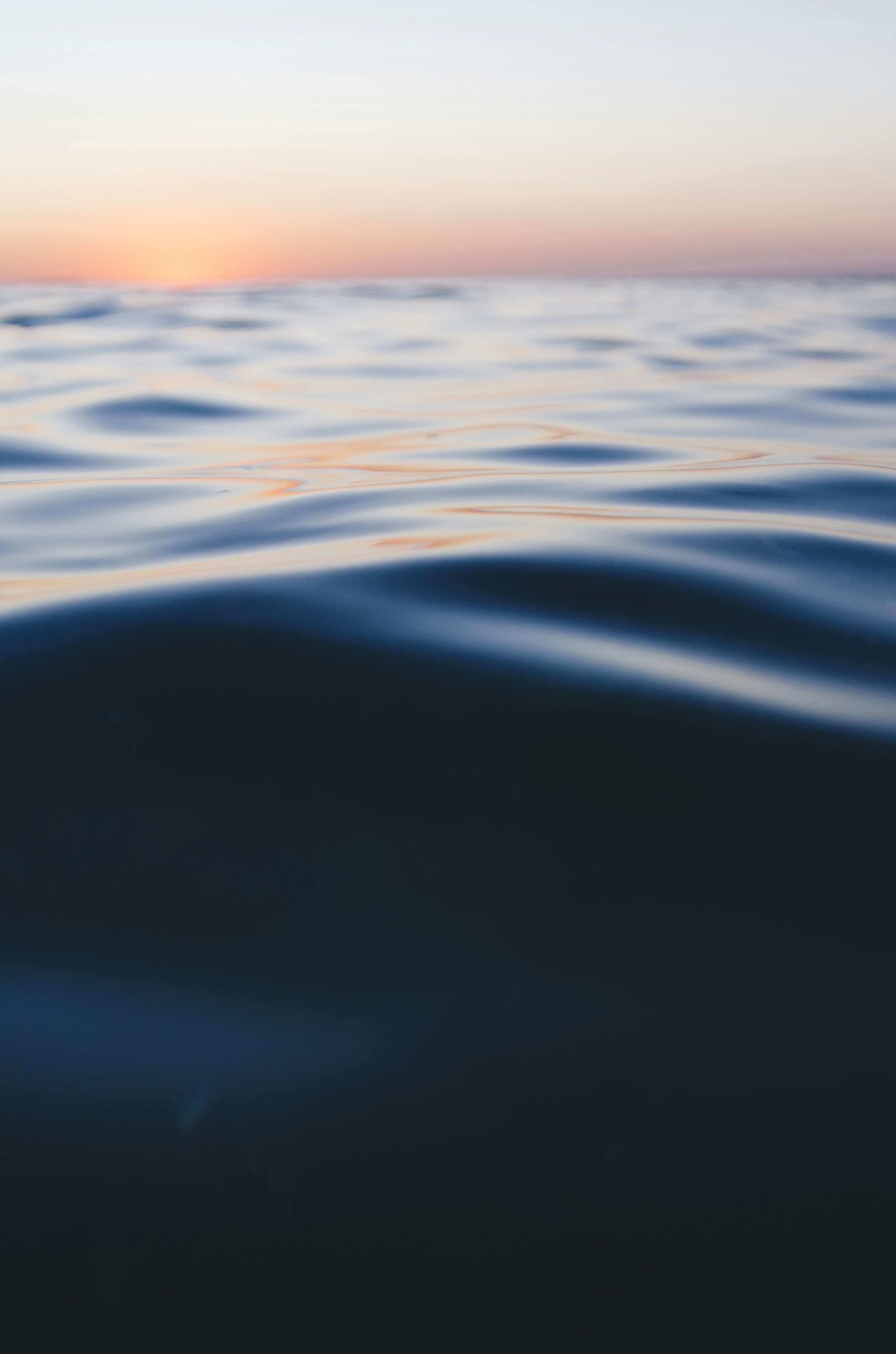 Sea Surface at Sunset