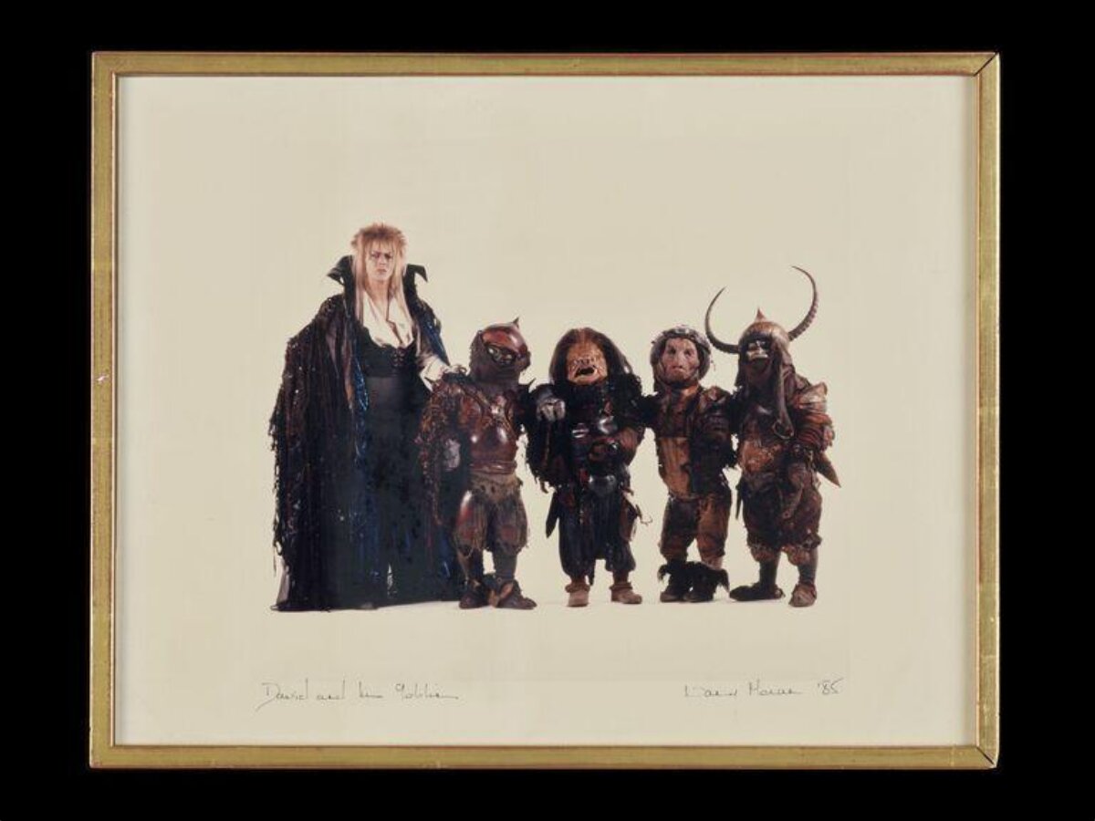 Framed Signed Labyrinth Cast Photo