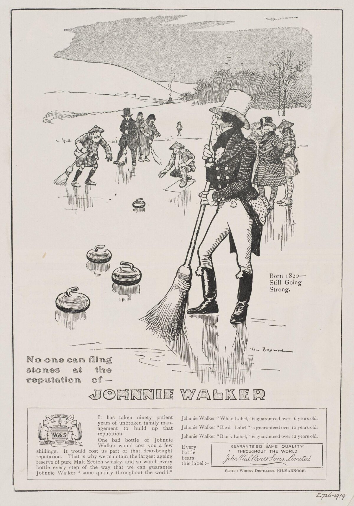 Vintage Johnnie Walker Whisky Ad