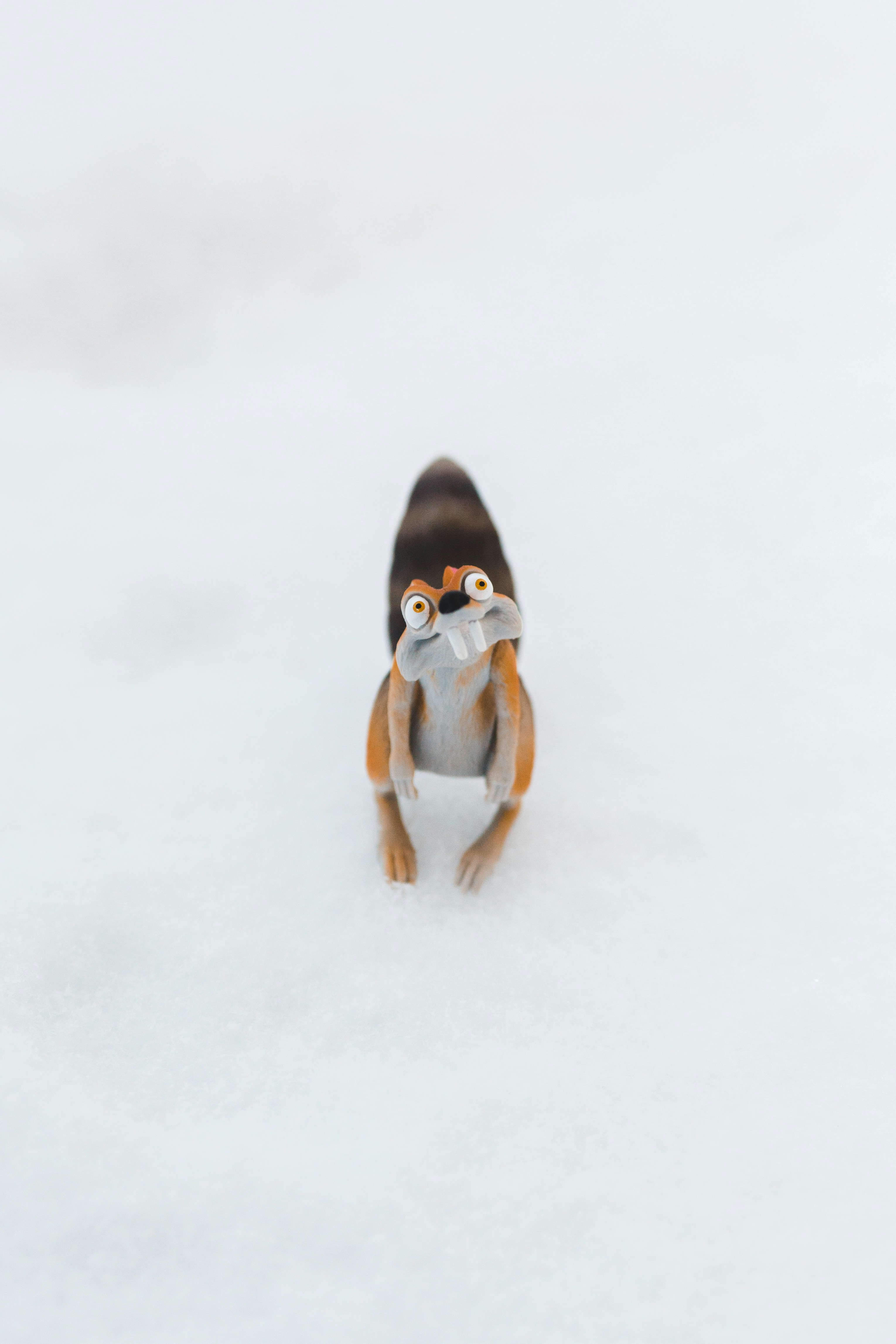 Scrat Toy Standing On Snow
